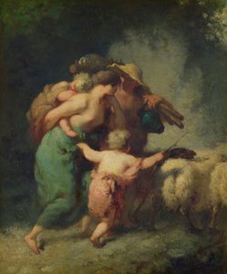 Flokkens tilbagevenden af Jean Francois Millet